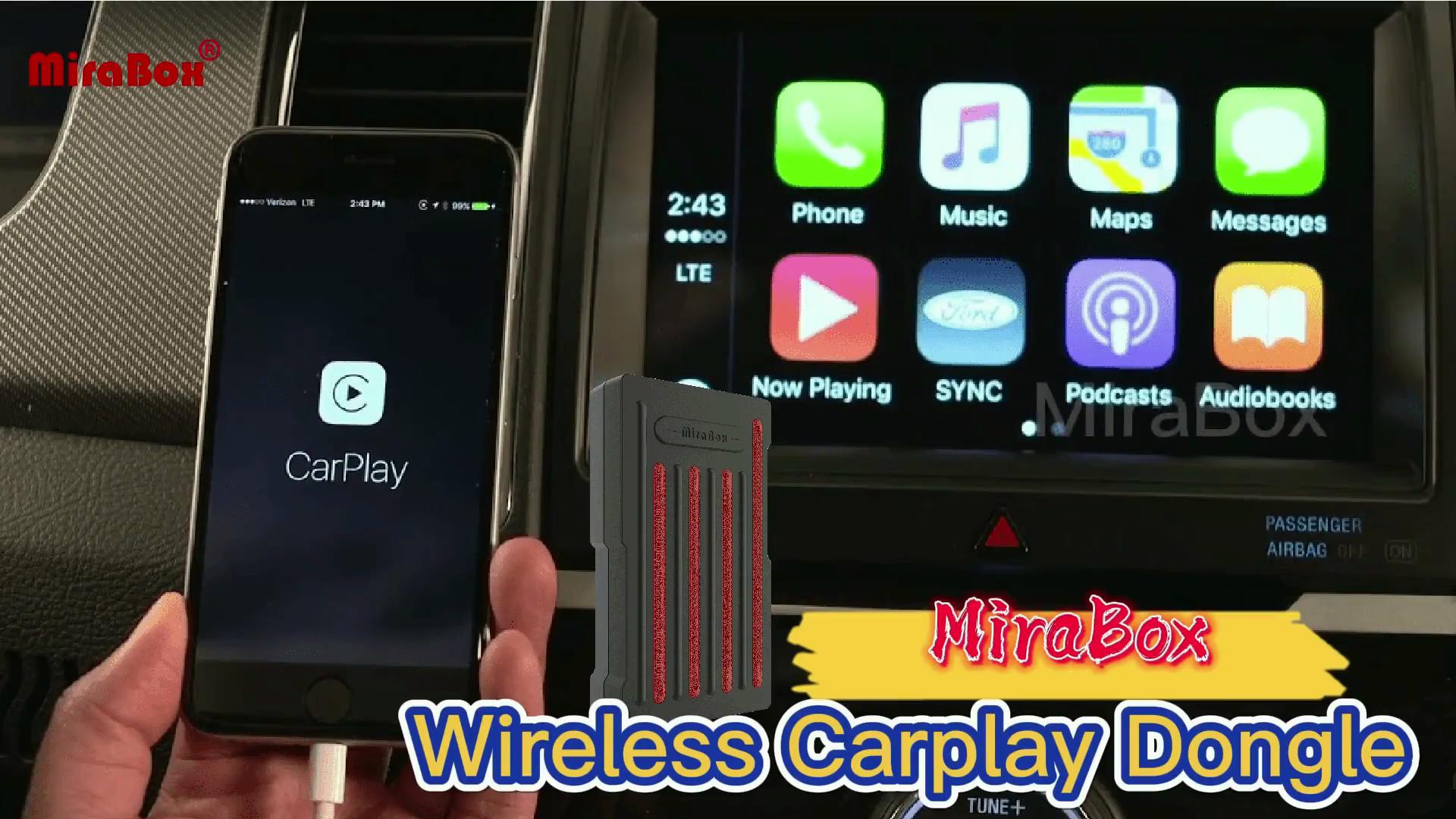 Carpaly dongle connection、 power charging、 map、music、siri、wheel control and online upgrade